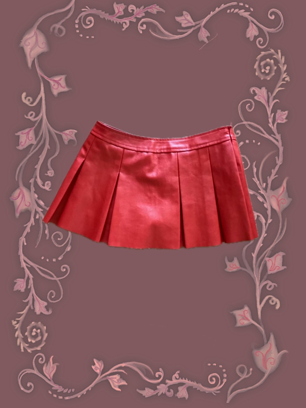 ♥️♣️Red Queen Pleated Mini Skirt - Women's Fashion